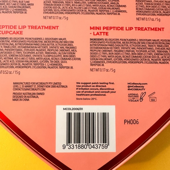 The MCoBeauty Lips to Love Peptide Lip Treatment 5-Piece Gift Set Brand New! - Picture 7 of 7